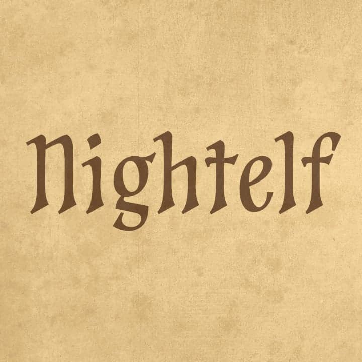 Download Nightelf font (typeface)