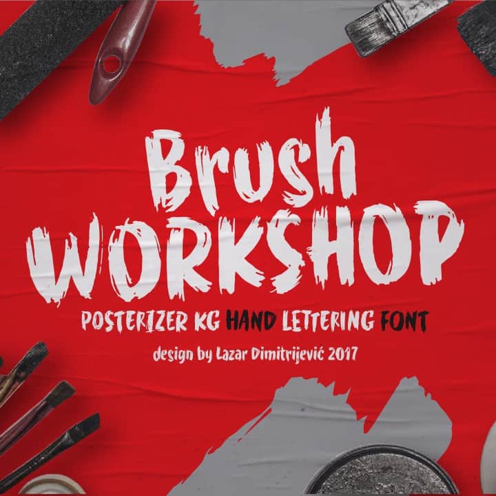Download WORKSHOP Brush font (typeface)