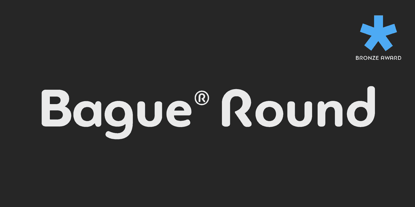 Download PF Bague Round Pro font (typeface)