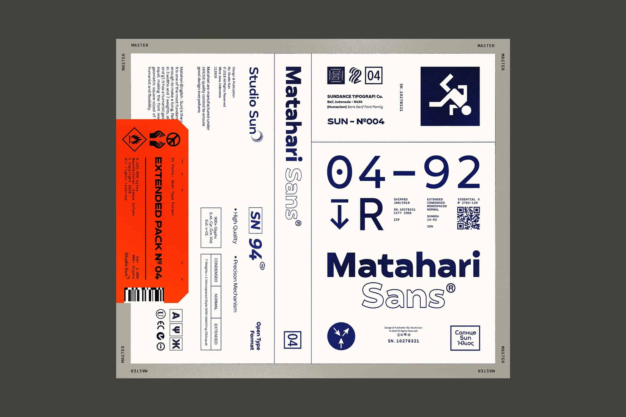 Download Matahari Sans font (typeface)