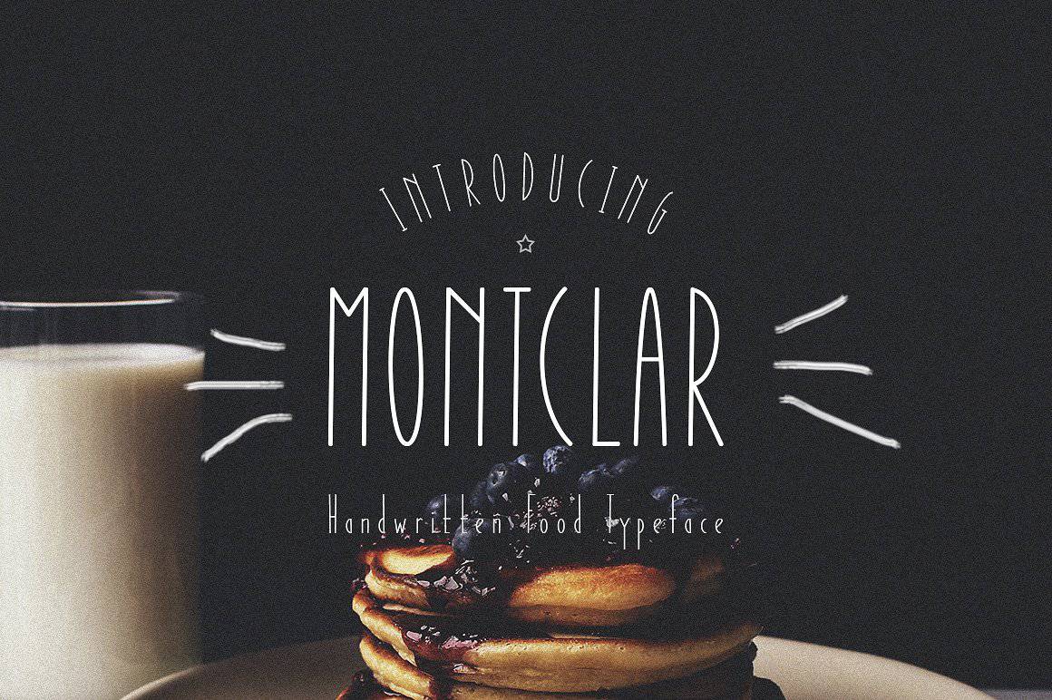 Download Montclar (Food Icons) font (typeface)