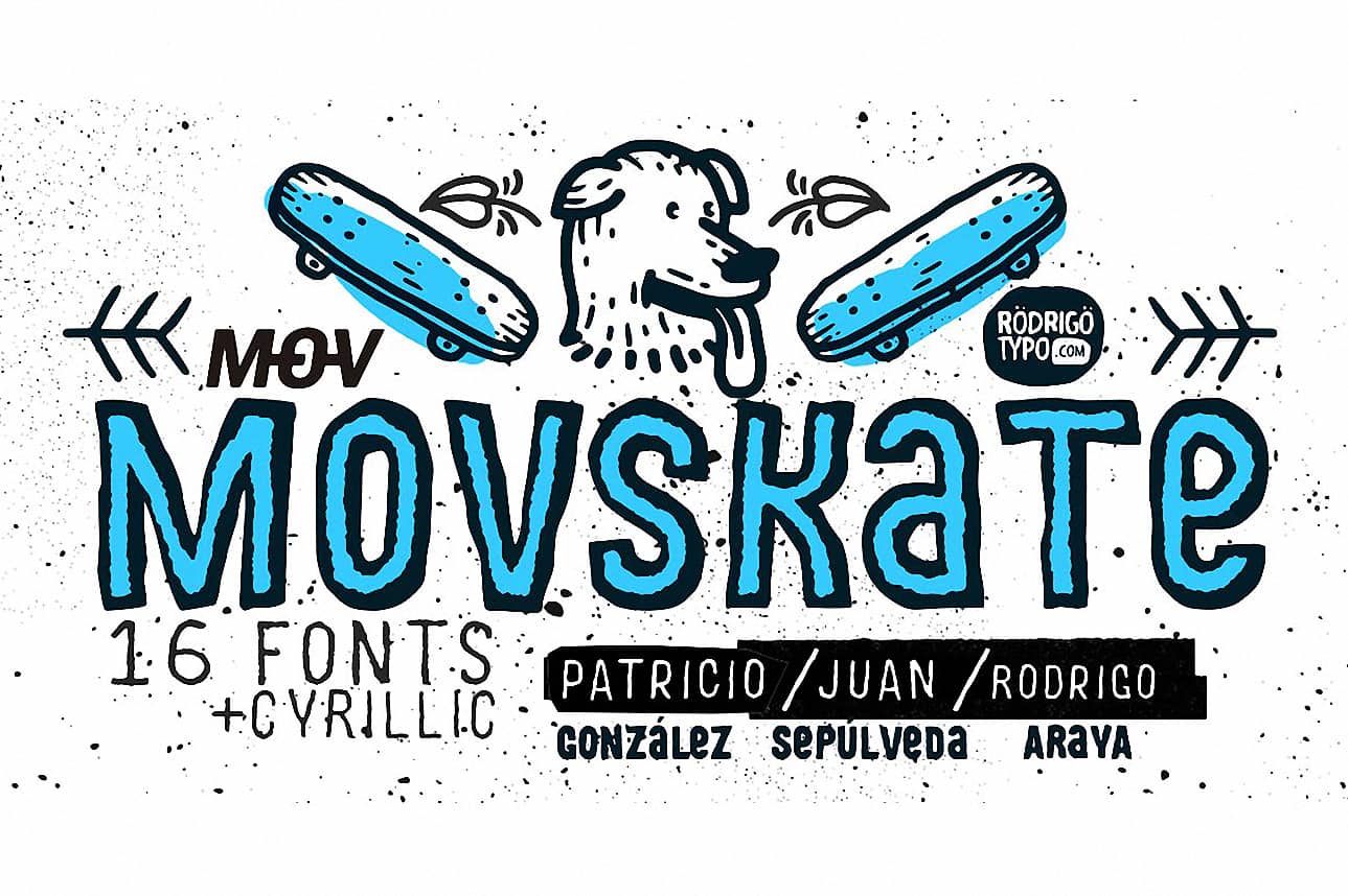 Download MOVSKATE (Cyrillic) font (typeface)