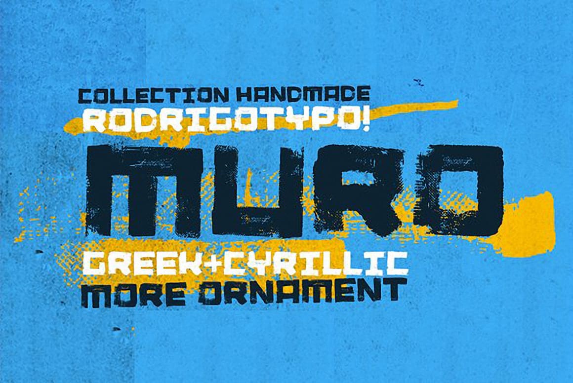 Download Muro (Ornament, Cyrillic, Greek) font (typeface)