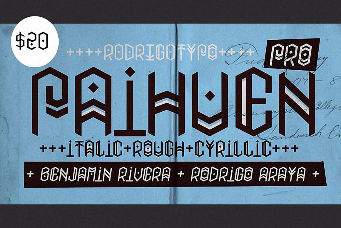 Download Paihuen pro font (typeface)