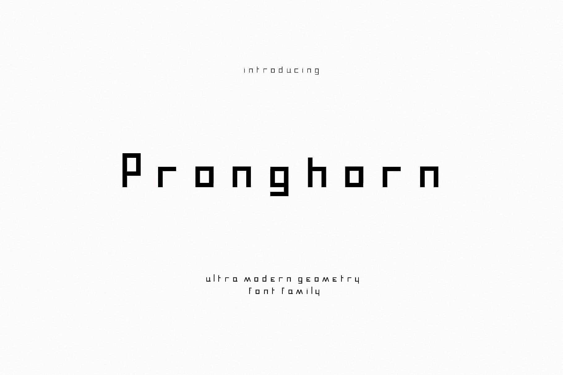 Download Pronghorn Family font (typeface)