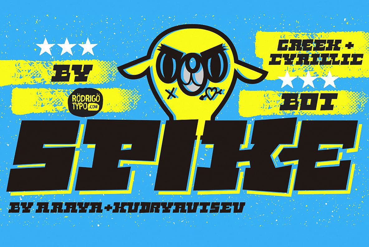 Download Spike Bot Family (Cyrillic+Greek) font (typeface)