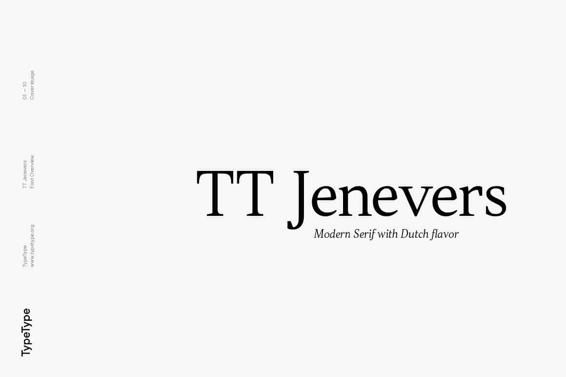 Download TT Jenevers font (typeface)