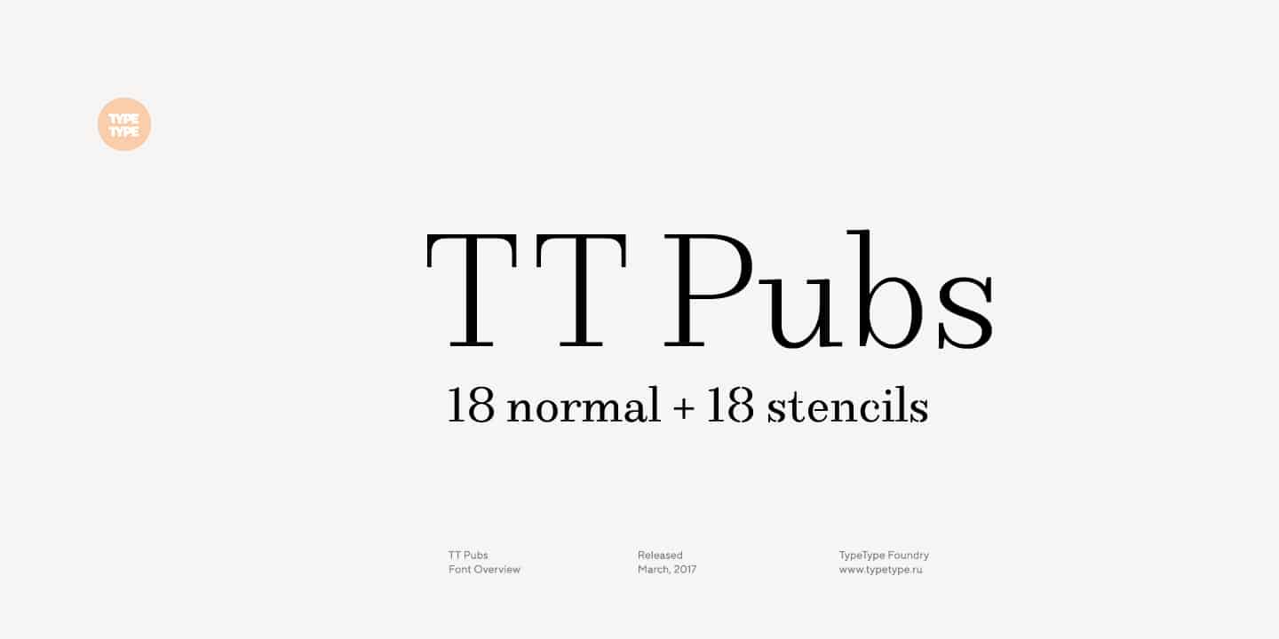 Download TT Pubs font (typeface)