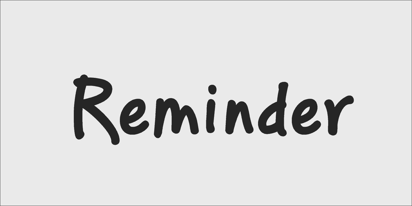 Download PF Reminder Pro font (typeface)