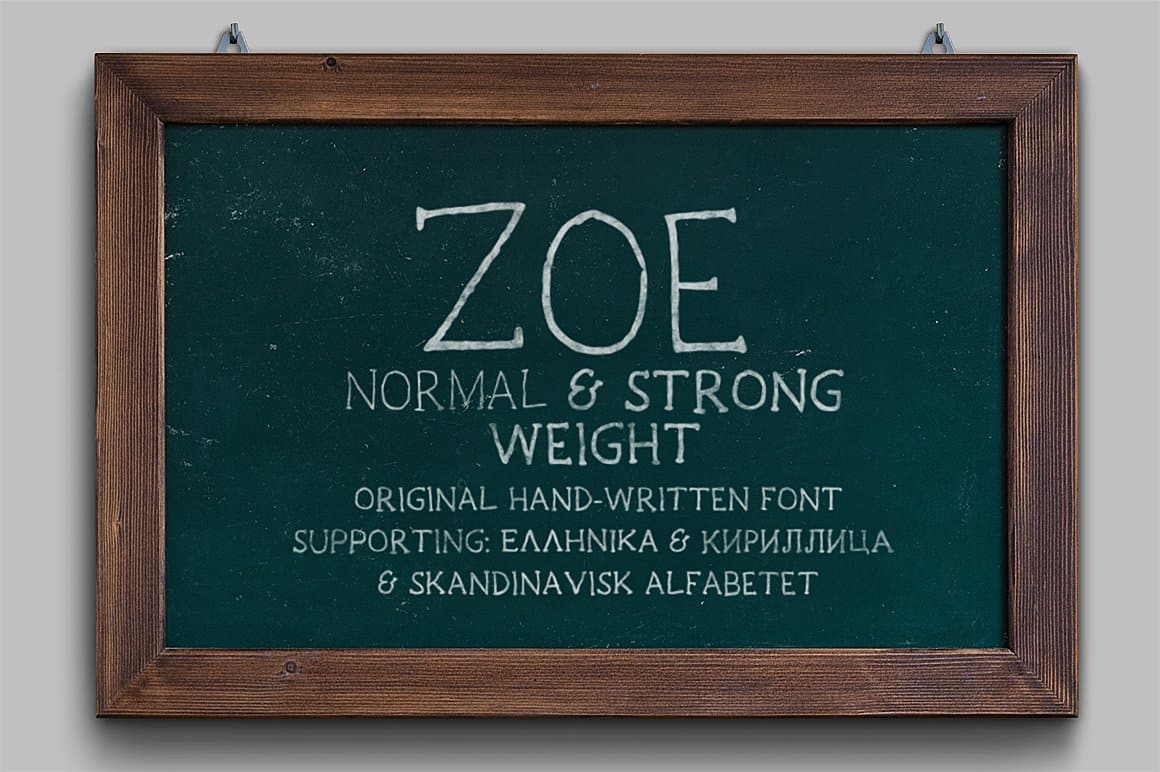 Download Zoe Handwritten font (typeface)