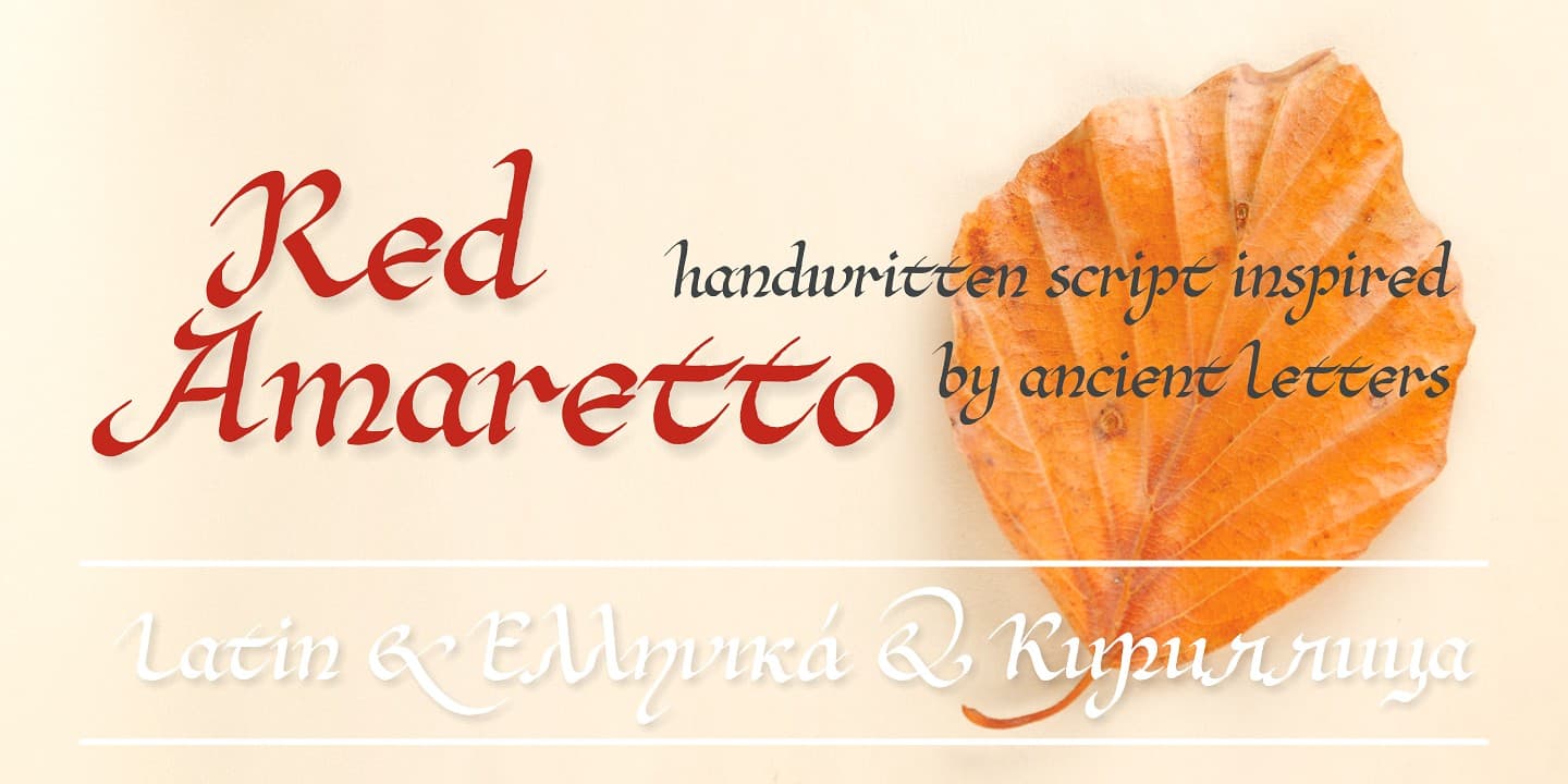 Download Red Amaretto font (typeface)