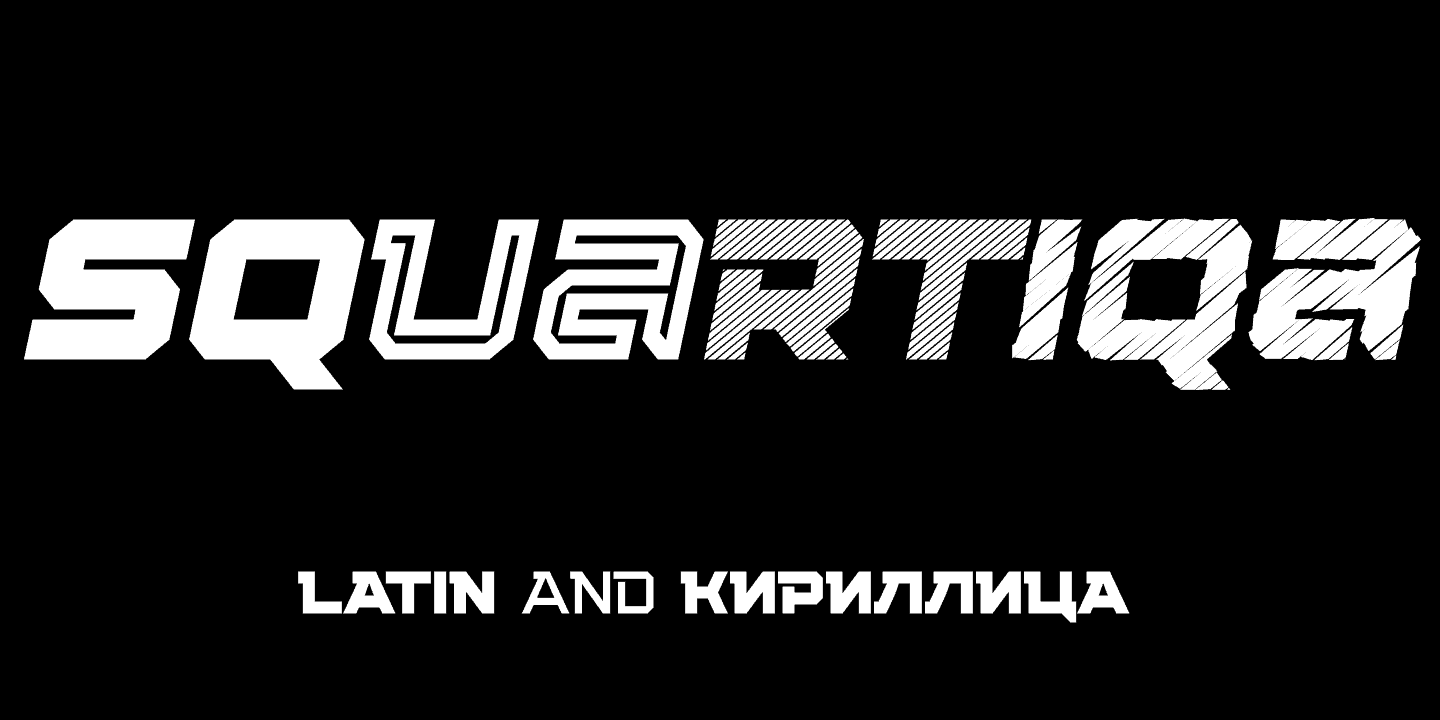 Download Squartiqa 4F font (typeface)