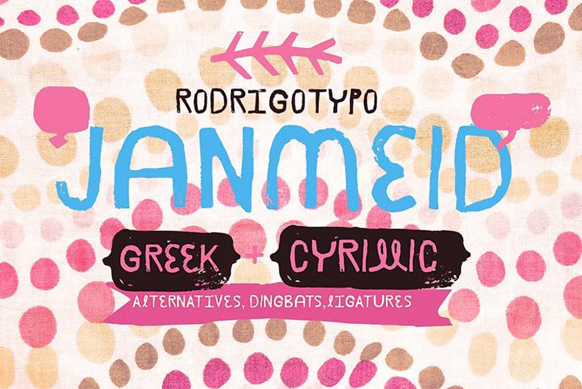 Download Janmeid (Greek, Cyrillic) font (typeface)