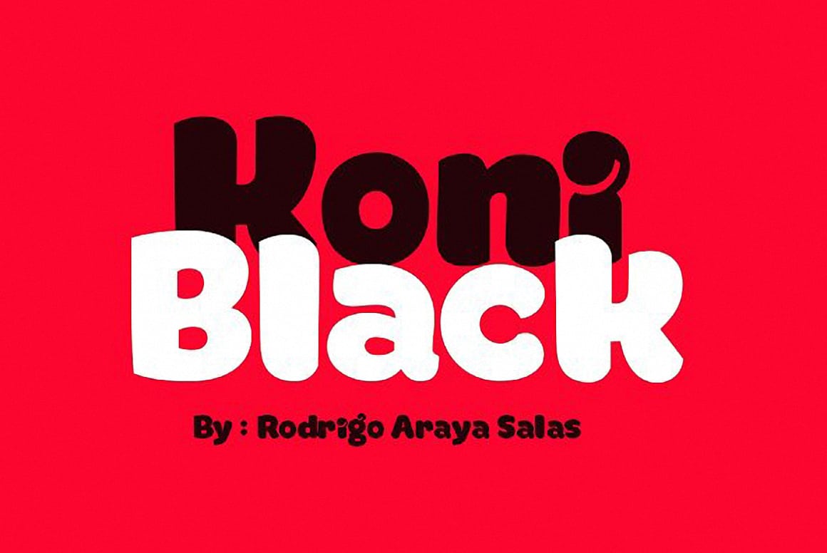 Download KoniBlack font (typeface)