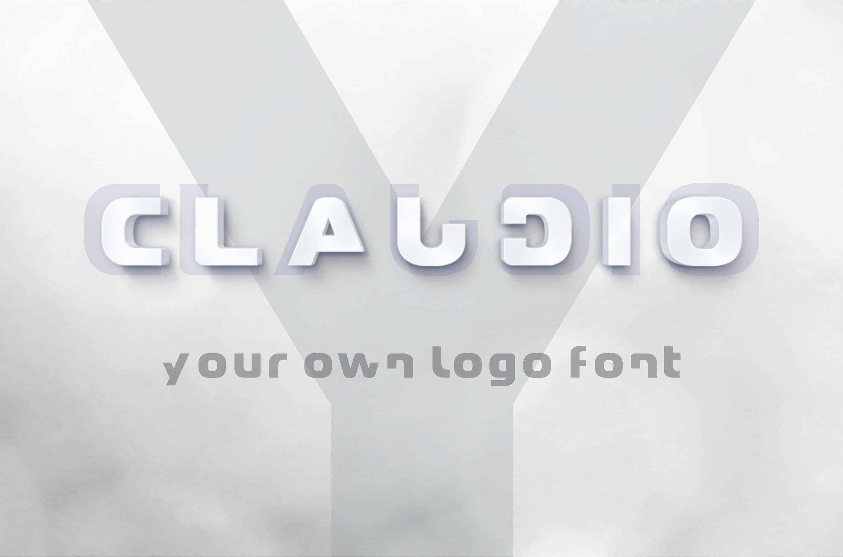 Download Claudio - Logo font (typeface)