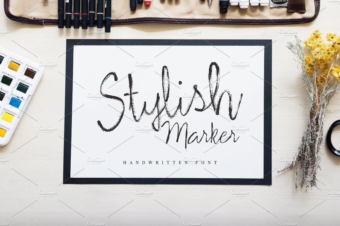 Download Stylish Marker font (typeface)