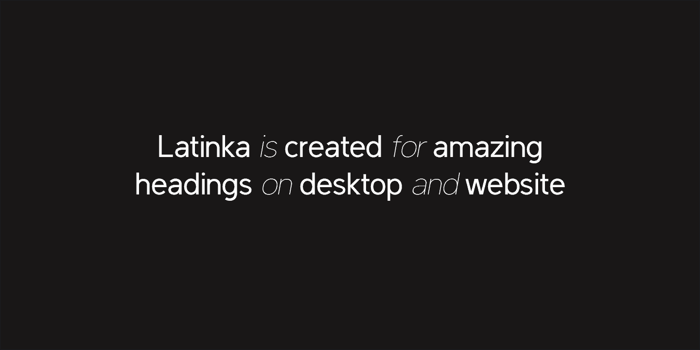 Download Latinka font (typeface)