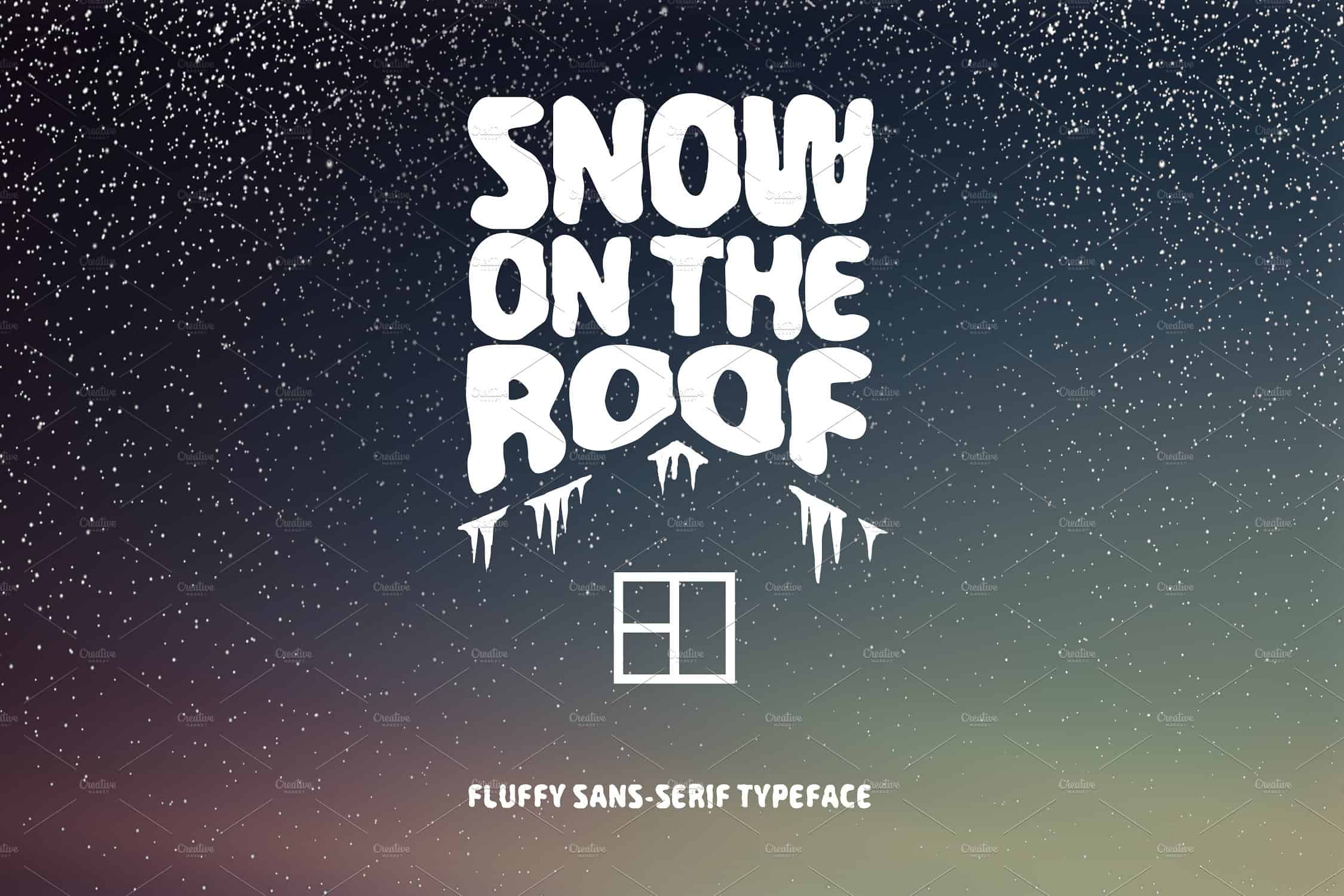 Download Snow On The Roof font (typeface)