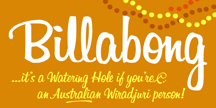 Download Billabong font (typeface)