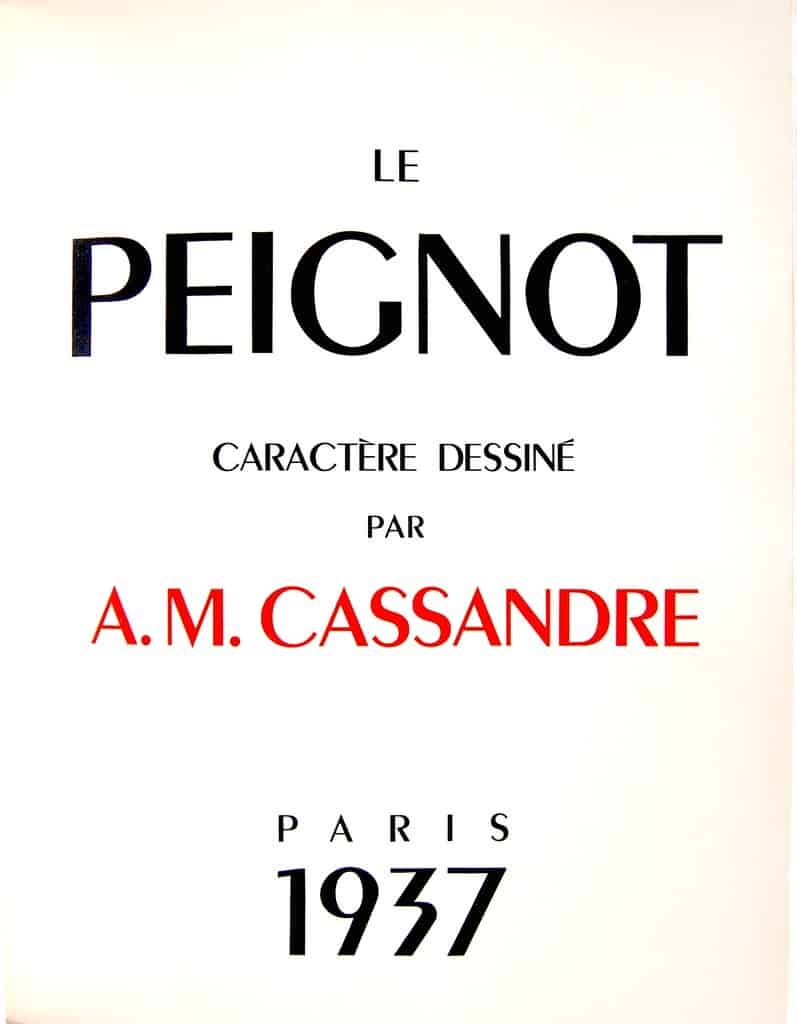 Download Peignot     [1937 - A. M. Cassandre] font (typeface)
