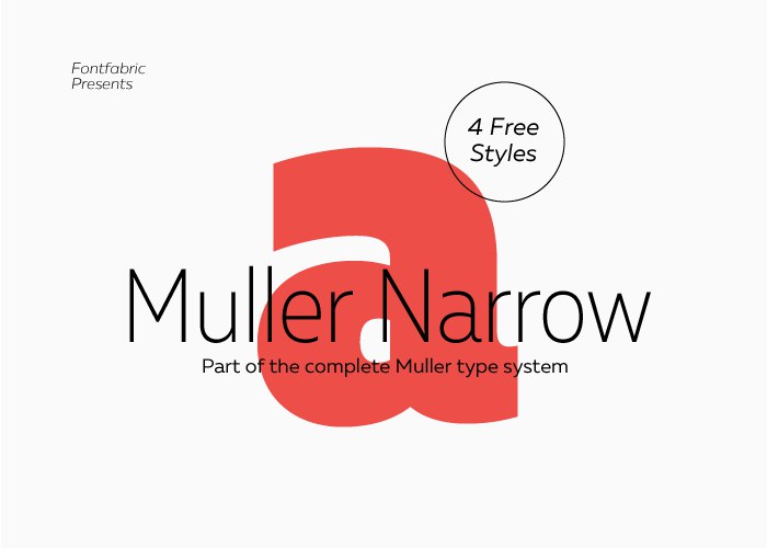 Download muller narrow font (typeface)