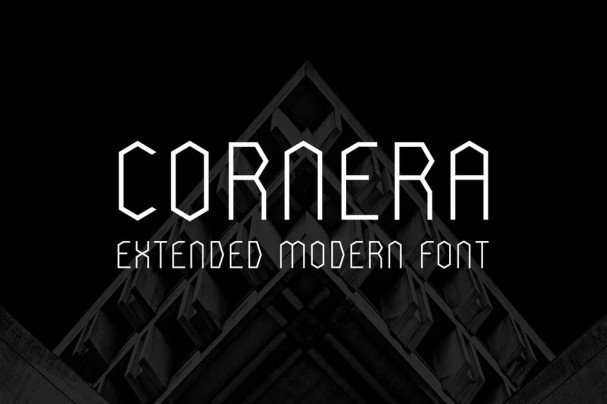 Download Cornera Extended font (typeface)
