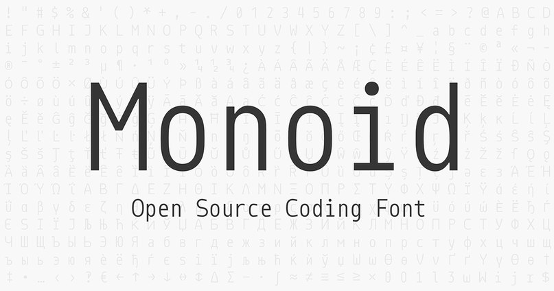Download Monoid font (typeface)