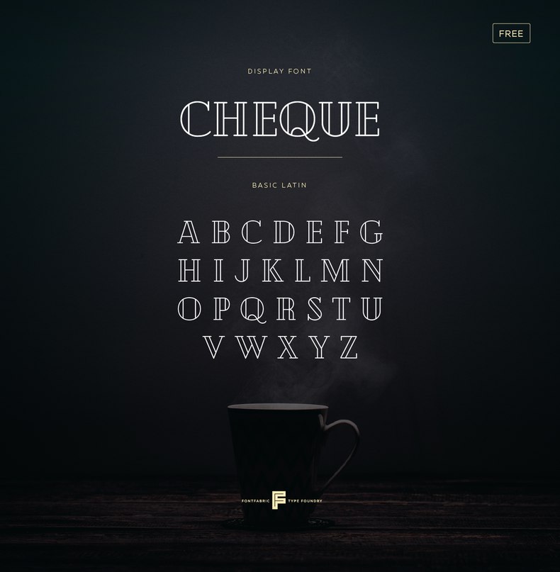 Download Cheque font (typeface)