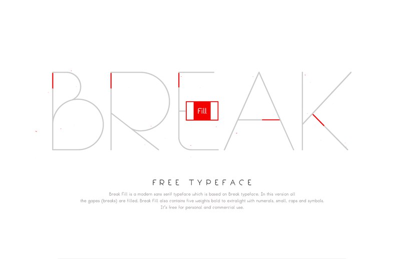 Download Break Fill font (typeface)