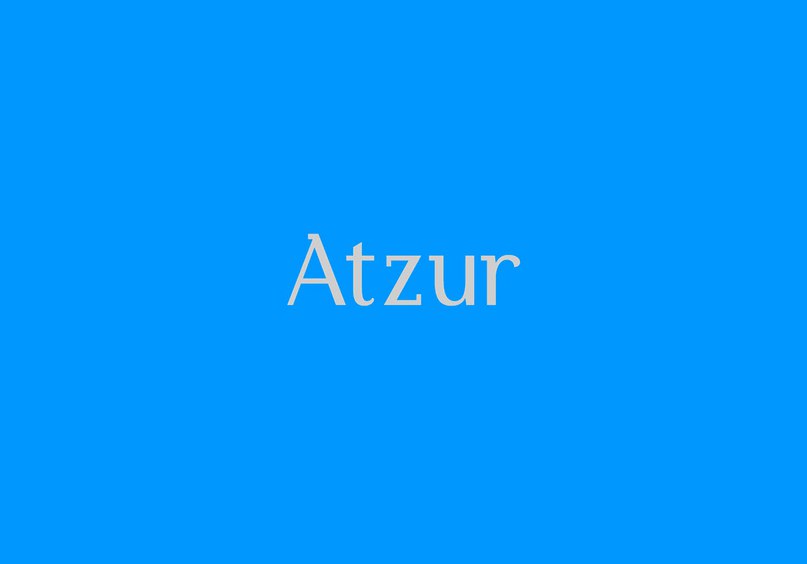 Download Atzur typefamily font (typeface)