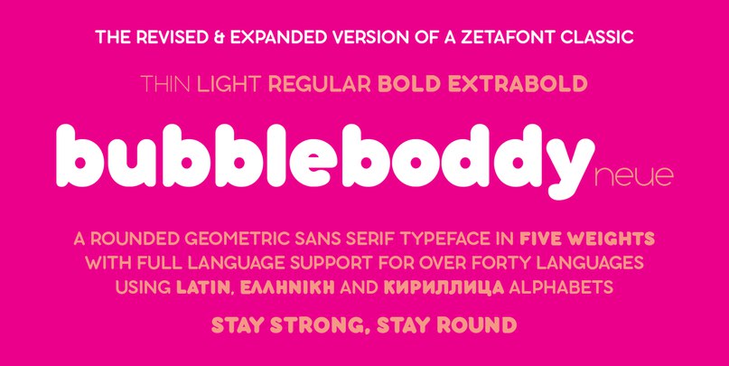 Download Bubbleboddy-Neue font (typeface)