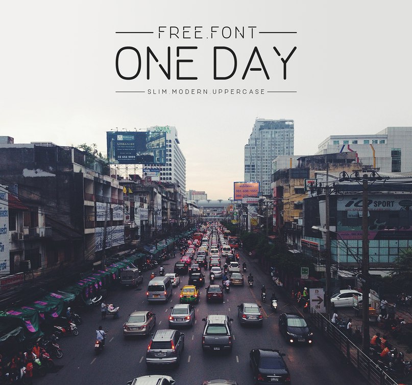 Download ONEDAY font (typeface)
