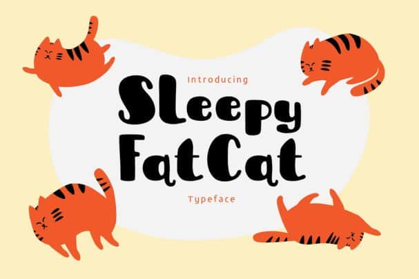 Download Sleepy Fat Cat font (typeface)