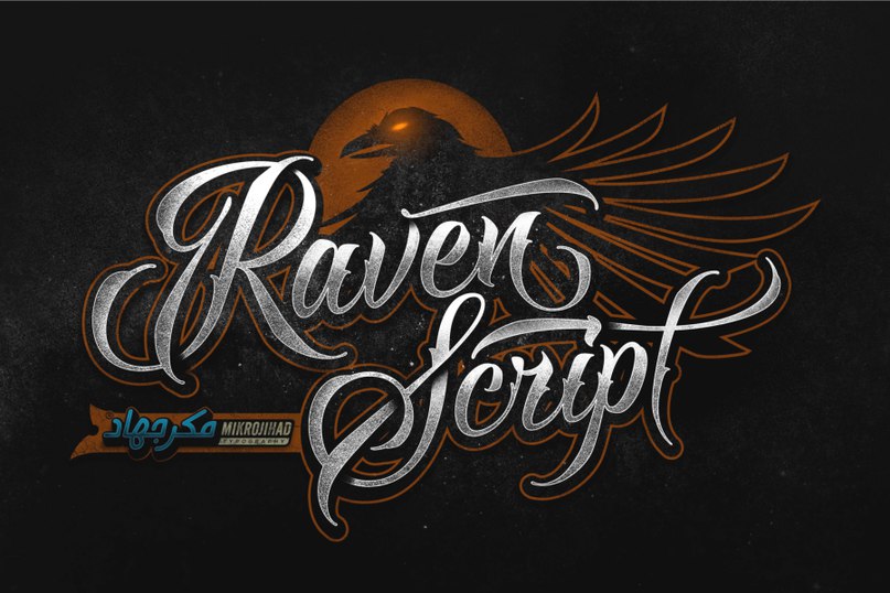 Download raven-script font (typeface)