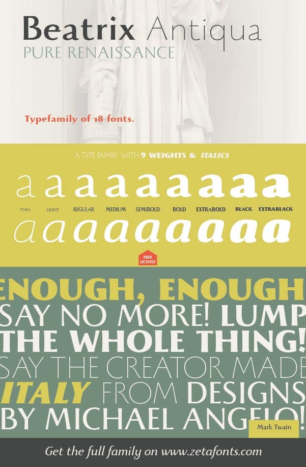 Download Beatrix Antiqua font (typeface)