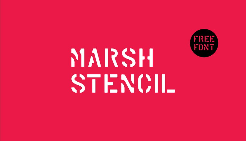 Download Marsh Stencil Regular font (typeface)