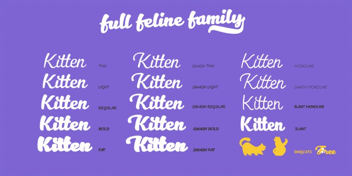 Download Kitten font (typeface)