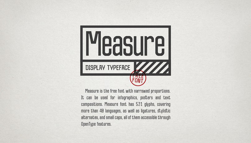 Download Measure font (typeface)