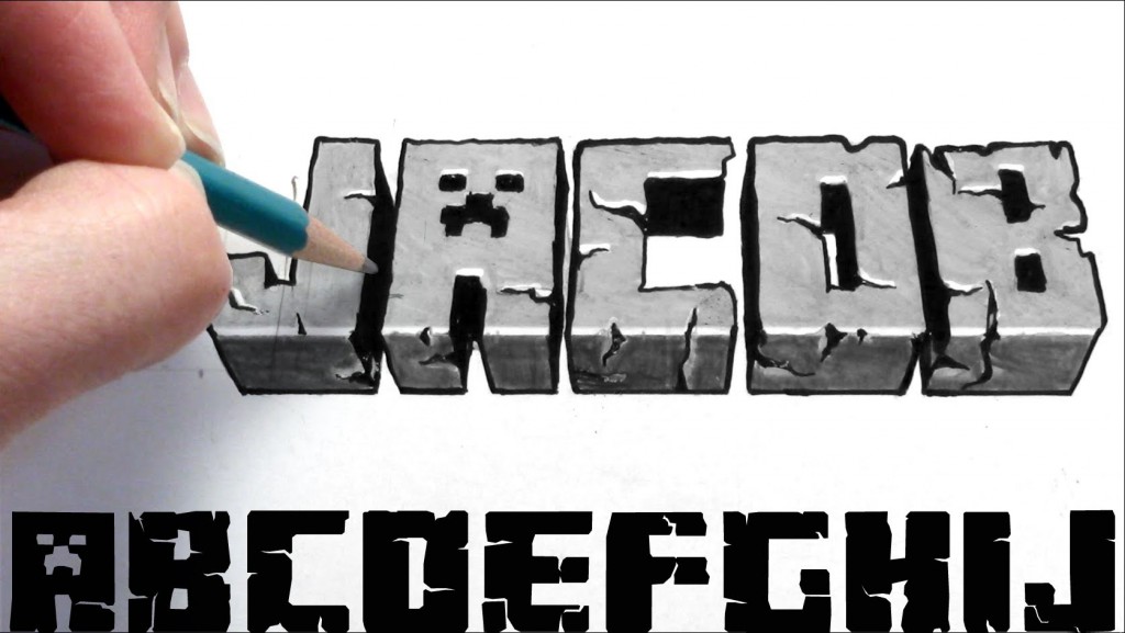 Download From the game Minecraft font (typeface)