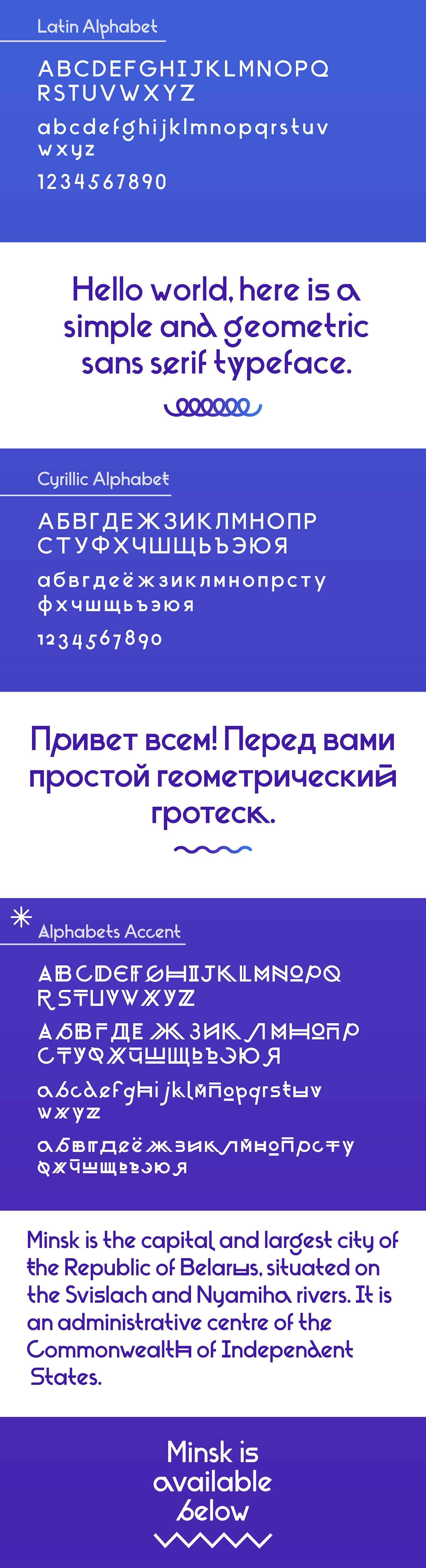 Download Minsk font (typeface)