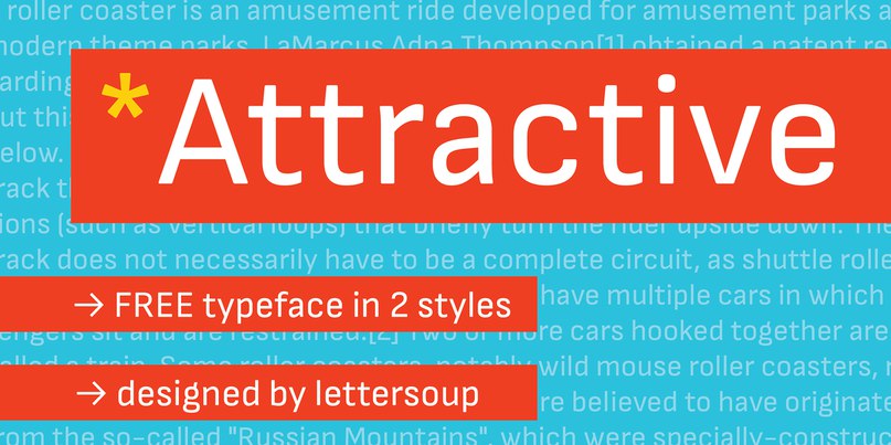 Download Attractive font (typeface)