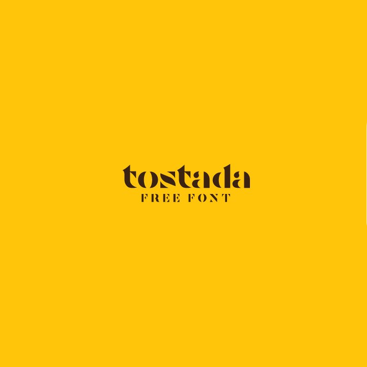 Download TOSTADA font (typeface)