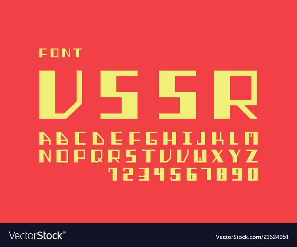 Download ussr stencil font (typeface)