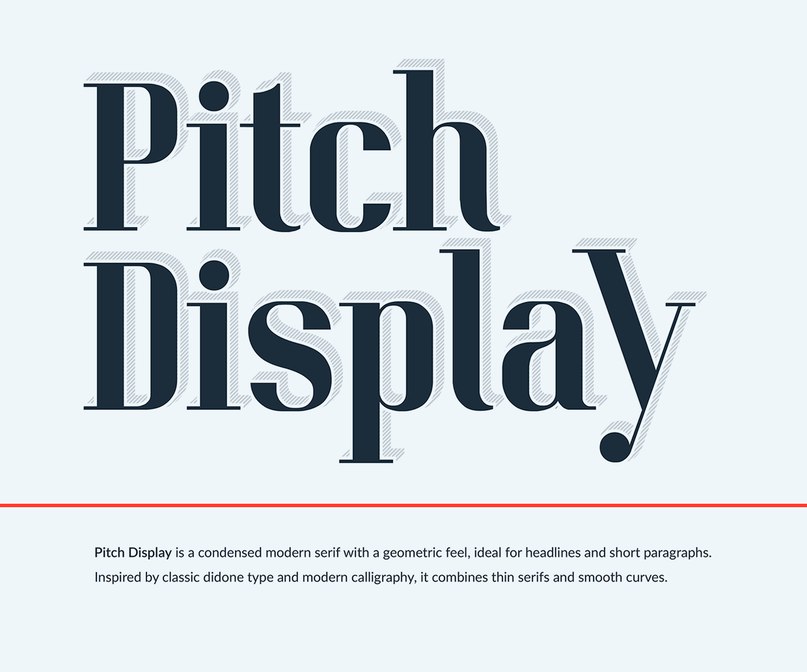 Download Pitch Display font (typeface)